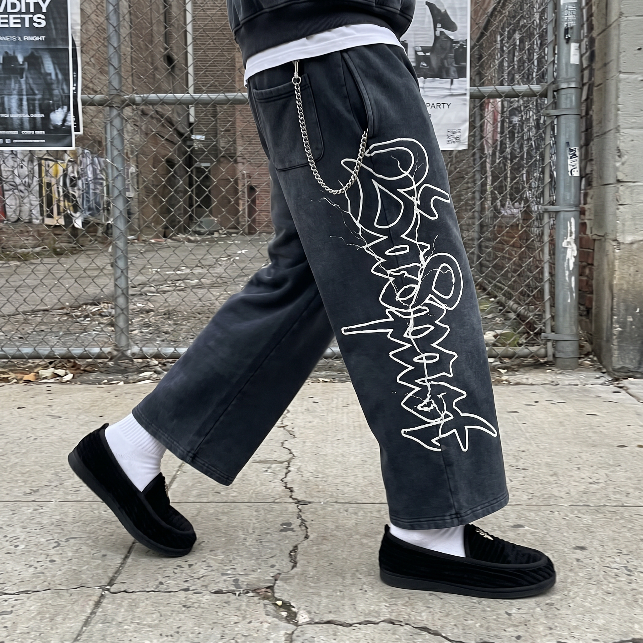LIGHTNING PANTS BLACK