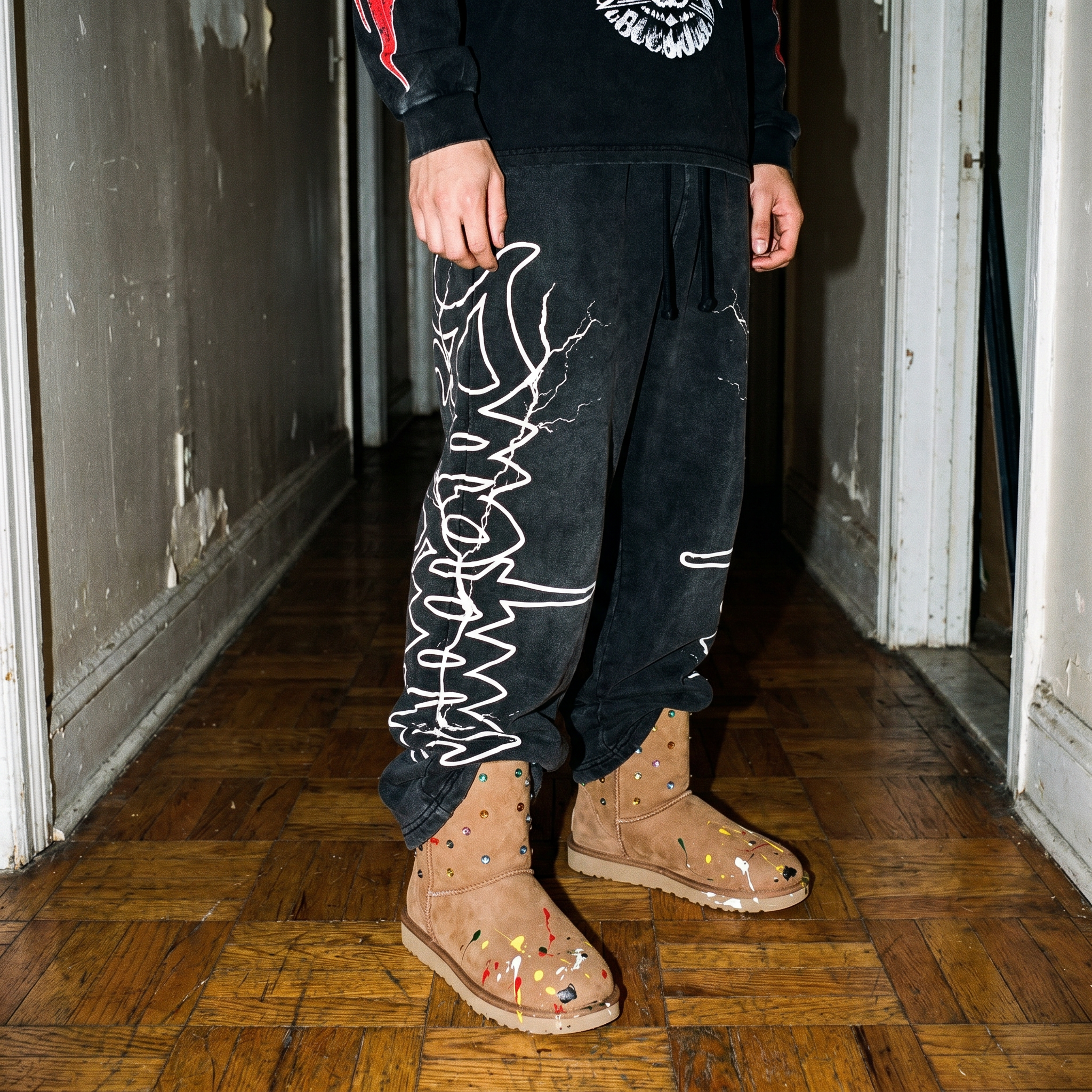 LIGHTNING PANTS BLACK